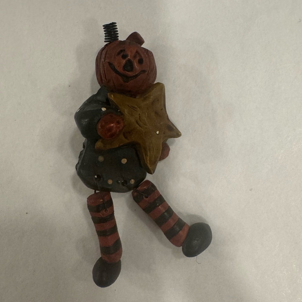 🌷Vintage Jack 'O Lantern Pumpkin Pin Brooch by Blossom Bucket